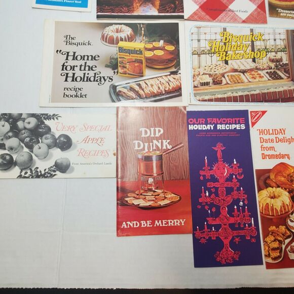 17 Vintage Holiday Dessert Pamphlet Lot Frenchs Nestle Ephemera - Picture 3 of 5